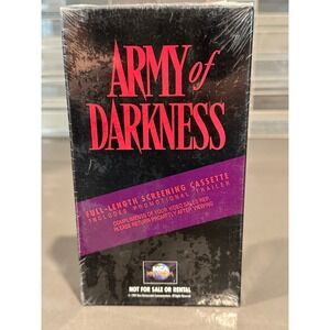 Army of Darkness VHS 1993 Screening VHS Cassette Sealed Bruce Campbell